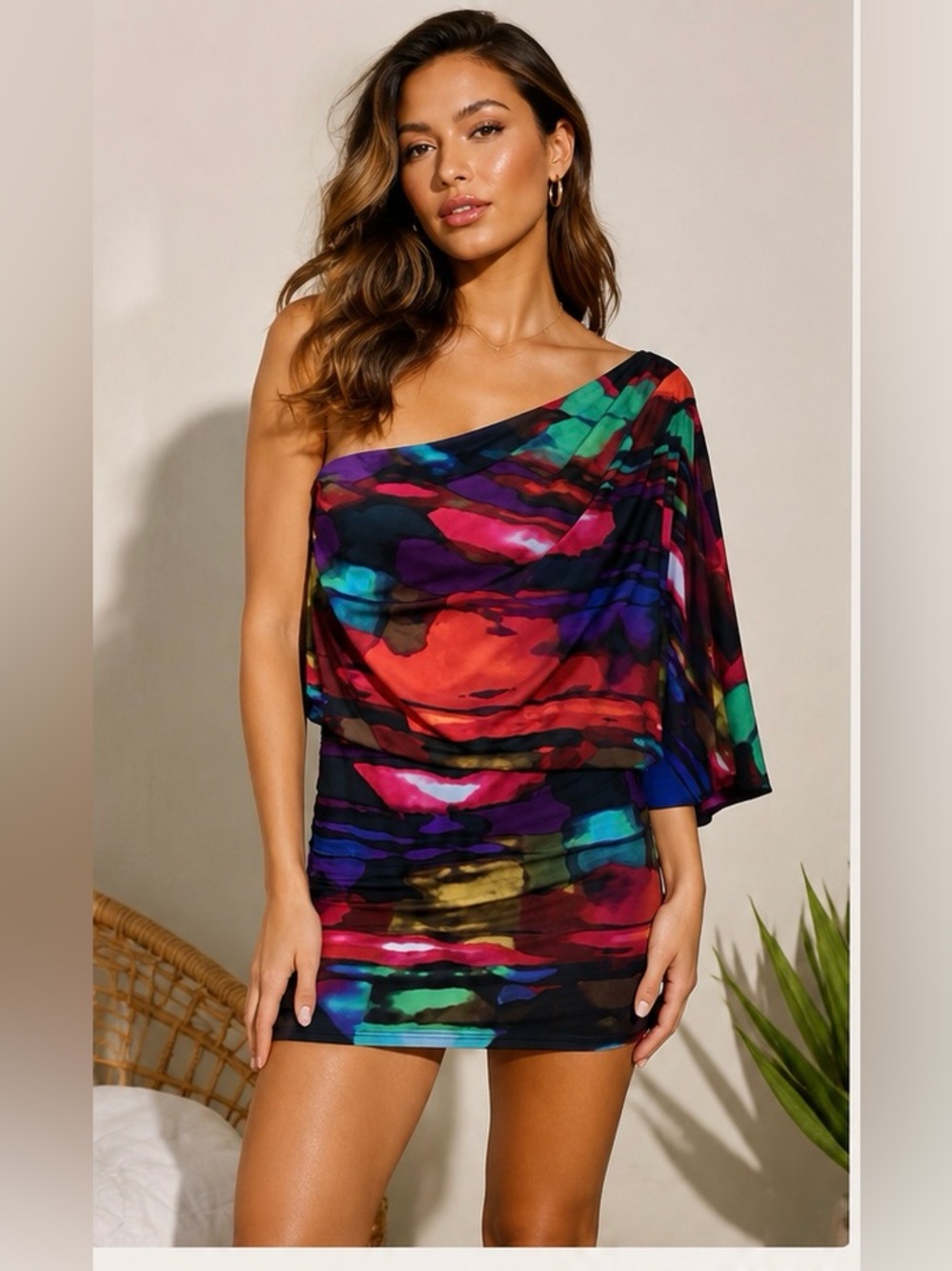 Jessica Simpson off the shoulder mini dress size S